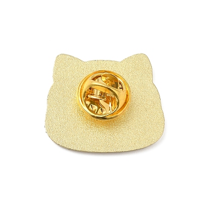 Broches en alliage, épingles en émail, pour sac à dos en tissu, thème de chat