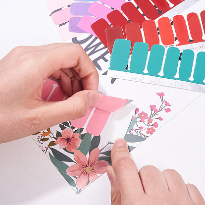 Сплошной цвет полное покрытие лучшие наклейки для ногтей, самоклеящийся, для женщин девушки маникюр дизайн ногтей украшение