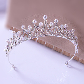 Elegant Pearl Crown for Bride's Wedding Dress and Bridesmaid's Outfit - Versatile Hairband