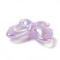 Opaque Acrylic Beads, with Glitter Powder, AB Color, Butterfly