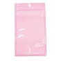 Plastic Packaging Zip Lock Bags, with Clear Window, Top Self Seal Pouches, Rectangle
