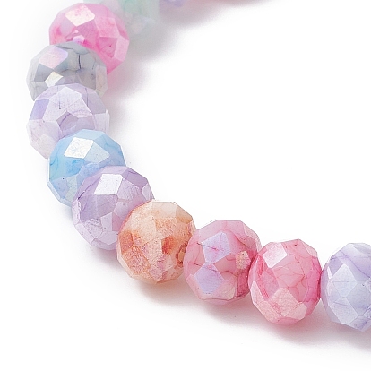 Bracelets de perles de rondelle de verre pour femmes