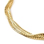 304 Stainless Steel Braided Cuban Link Chain Necklace for Women
