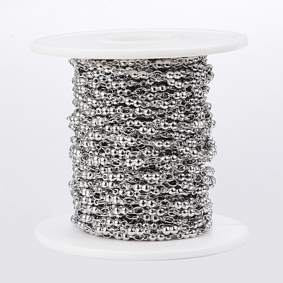 Placage ionique (ip) 304 chaînes à maillons en acier inoxydable, soudé, avec bobine, double balle