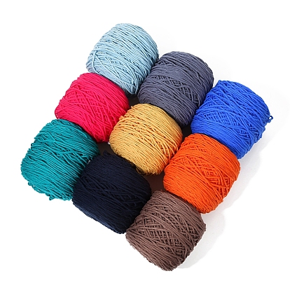 190g 8-Ply Milk Cotton Yarn for Tufting Gun Rugs, Amigurumi Yarn, Crochet Yarn, for Sweater Hat Socks Baby Blankets
