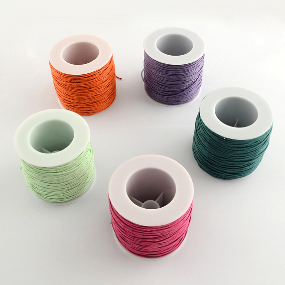 Cordones de hilo de algodón encerado ecológico, cordones de macrame, para la fabricación de joyas collar pulsera