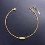 SHEGRACE 925 Sterling Silver Double Layered Anklet, with Tiny Beads