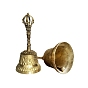 Mini cloches d’autel en laiton pour les fournitures d’autel wiccan de sorcellerie, Cloches à main polyvalentes pour alarme artisanale, école, église, salle de classe, bar