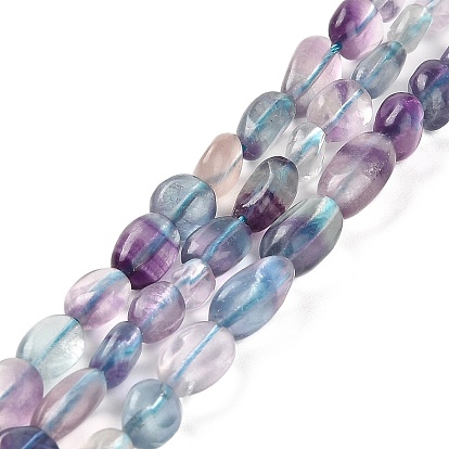 Natural Fluorite Beads Strands, Nuggets, Tumbled Stone
