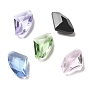 Pointed Back Glass Rhinestone Cabochons, Faceted Diamond