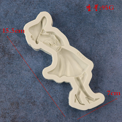 Food Grade Silicone Molds, Fondant Molds, For DIY Cake Decoration, Chocolate, Candy, UV Resin & Epoxy Resin Jewelry Making, Woman