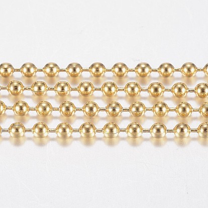 Revestimiento iónico hecho a mano (ip) 304 cadenas de bolas de acero inoxidable, con carrete