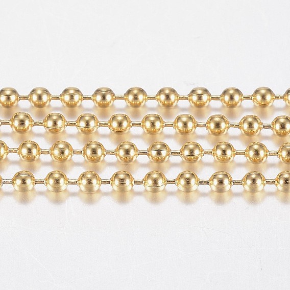 Revestimiento iónico hecho a mano (ip) 304 cadenas de bolas de acero inoxidable, con carrete