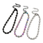 304 Stainless Steel Oval Ball Chain Bracelets for Women