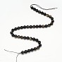 Grade AA Natural Golden Sheen Obsidian Round Beads Strands