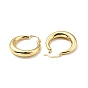 Rack Plating Brass Chunky Hoop Earrings for Women, Cadmium Free & Lead Free
