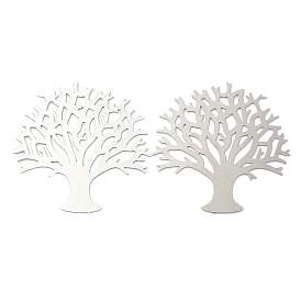 201 Stainless Steel Filigree Joiners, Etched Metal Embellishments, Tree