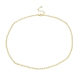 Rack Plating Brass Ball Chain Necklaces for Women, Long-Lasting Plated, Lead Free & Cadmium Free
