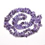 Natural Amethyst Chip Bead Strands, Dyed, 5~8x5~8mm, Hole: 1mm, about 31.5 inch