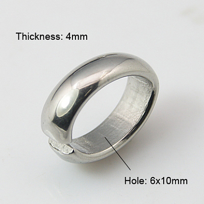 201 Stainless Steel Quick Link Connectors, Linking Rings, 13x10x4mm, Hole: 6x10mm