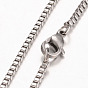 316 Surgical Stainless Steel Venetian Chains Necklaces, 27 inch (68.58cm)