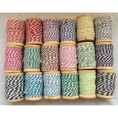 Macrame Cotton Cord, Twisted Cotton Rope, Dyed, for Crafts, Gift Wrapping