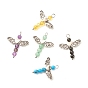 Natural & Synthetic Gemstone Pendants, with Antique Silver Toone Alloy Wings, Angel