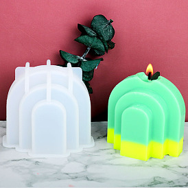 Oval DIY Candle Silicone Molds, Resin Casting Molds, For UV Resin, Epoxy Resin Jewelry Making