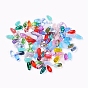 Czech Glass Beads, Electroplated/Dyed/Transparent/Imitation Opalite, Top Drilled Beads, Teardrop