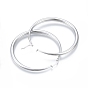 201 Stainless Steel Big Hoop Earrings for Women, with 304 Stainless Steel Pins