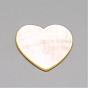 Natural White Shell Mother of Pearl Shell Cabochons, Heart