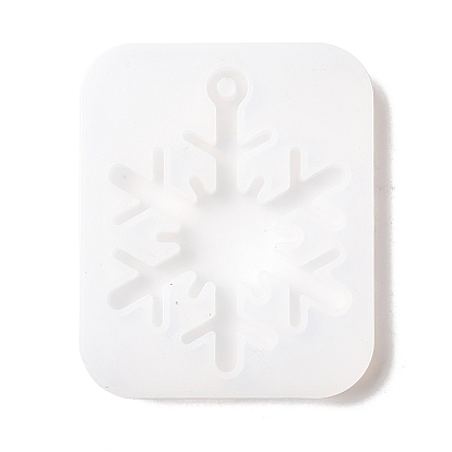 Рождественская тема diy Снежинка кулон силиконовые формы, формы для литья смолы, для изготовления уф-смолы и эпоксидной смолы