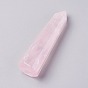 Natural Rose Quartz Pointed Beads, No Hole/Undrilled, Bullet, Healing Stones, Reiki Energy Balancing Meditation Therapy Wand