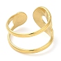 304 Stainless Steel Double Layer Open Cuff Ring for Women