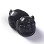 Natural Obsidian Pendants, 3D Piggy Charms