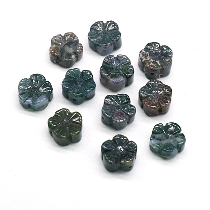 Natural Indian Agate Beads, Flower