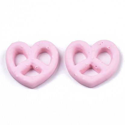 Resin Decoden Cabochons, Imitation Food Biscuits, Heart