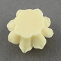 Resin Flower Cabochons, Plastic Cabochons for Jewelry Making, 39x18mm