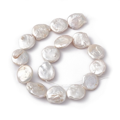 Perlas keshi naturales barrocas, plano y redondo