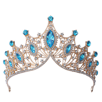 Bridal Crown Headpiece with Rhinestone Wedding Dress Accessories - Adult Ceremony Jewelry.