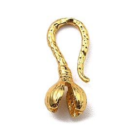 Rack Plating Brass Hook Clasps, Long-Lasting Plated