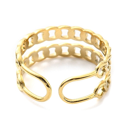 304 цепочка из нержавеющей стали формирует открытое кольцо манжеты для женщин