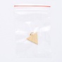 201 Stainless Steel Pendants, Manual Polishing, Inverted Triangle