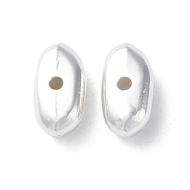 Alloy Beads, Long-Lasting Plated, Oval