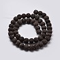 Natural Lava Rock Round Beads Strands, Dyed
