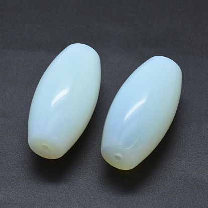 Opalite Two Half Drilled Holes Beads, Oval