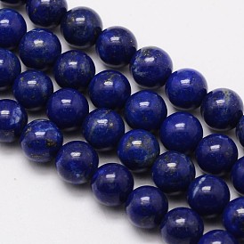 Natural Lapis Lazuli Bead Strands, Round