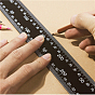 Règle carrée de mesure en acier, place des charpentiers, pour outil de maroquinerie bricolage