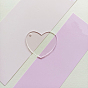 Transparent Acrylic Disc Big Pendants, Acrylic Blanks, Heart
