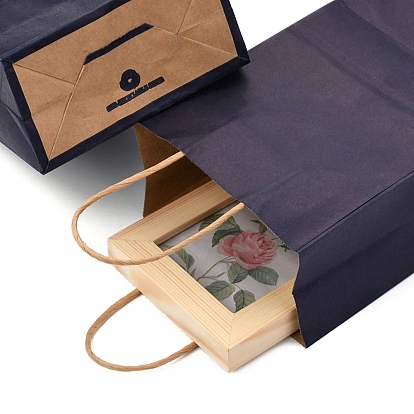 Kraft Paper Bags, Gift Bags, Shopping Bags, with Handles